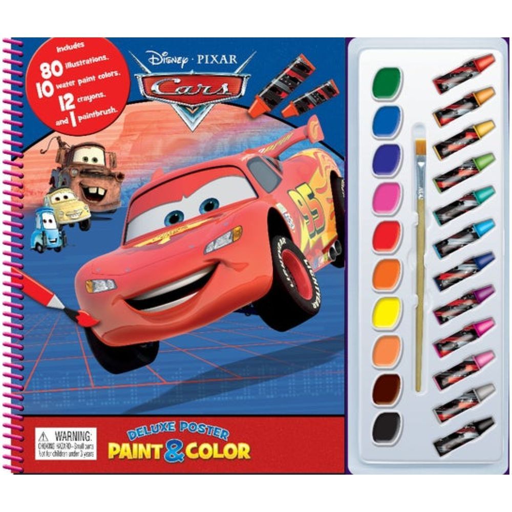 كتاب أنشطة Disney Cars - Deluxe Poster Paint & Color