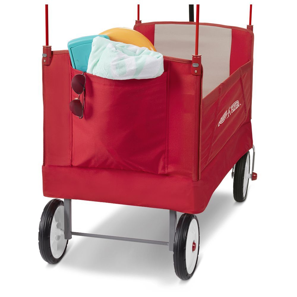 Radio Flyer - 3-in-1 EZ Fold Wagon W/ Canopy - Red