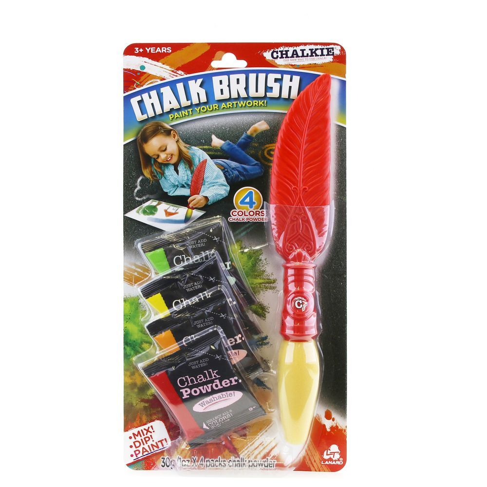 Chalkie - Chalk Brush W/ Chalk Powder 4pcs