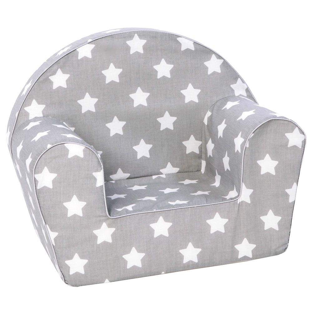 DELSIT - Arm Chair With White Stars - Grey