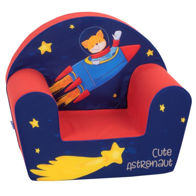 Delsit - Arm Chair - Cute Astronaut Red