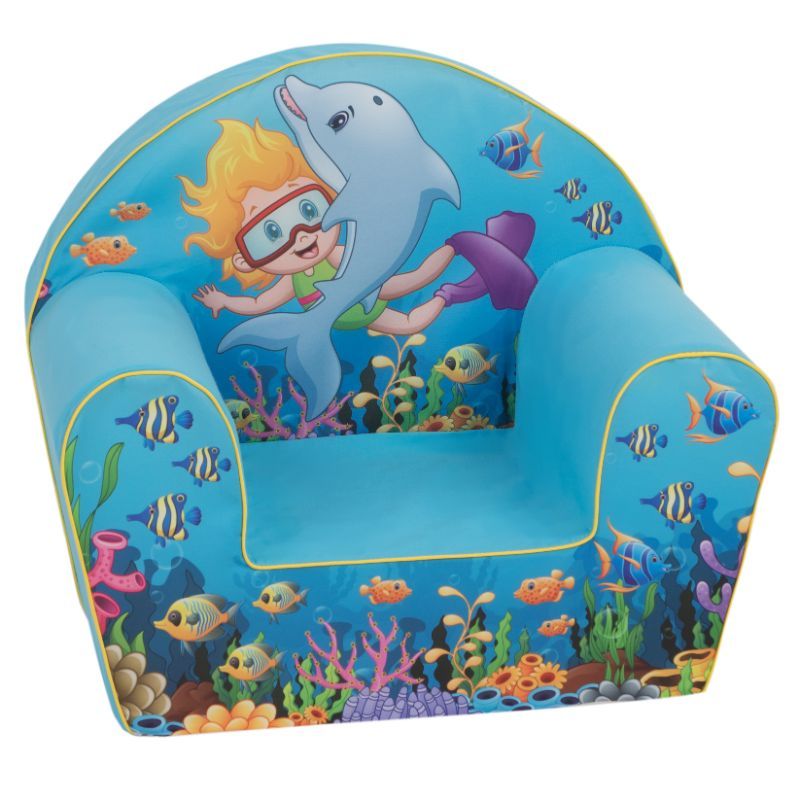 Delsit - Arm Chair - Sea Fun Blue