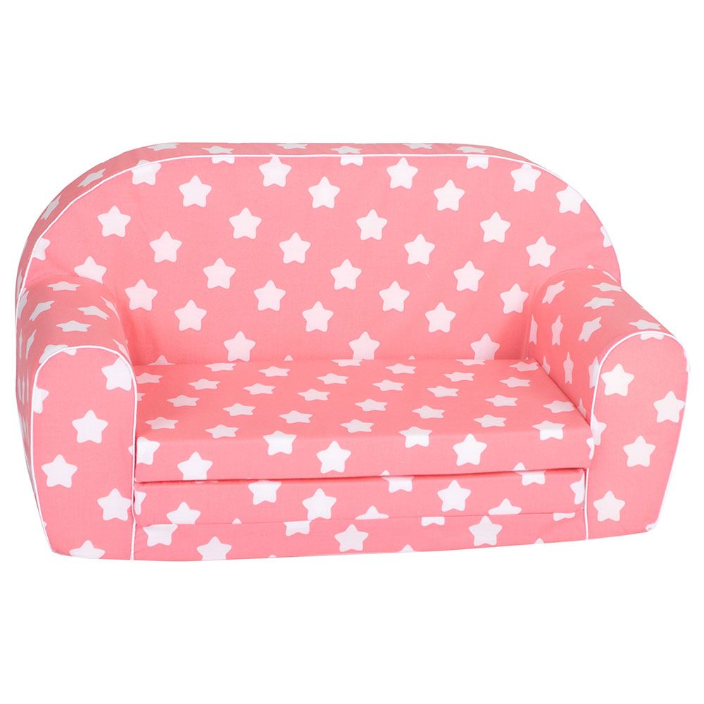 DELSIT - Sofa Bed Pink With Stars - Pink