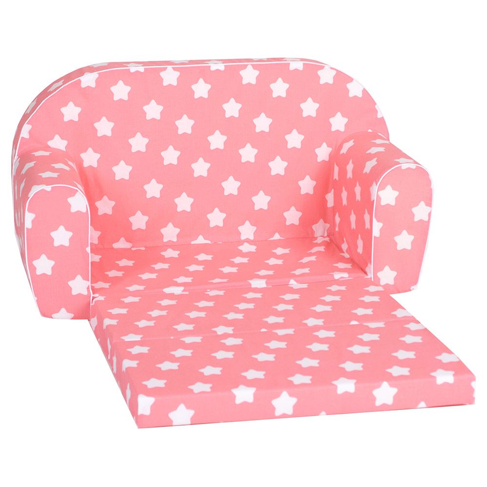 DELSIT - Sofa Bed Pink With Stars - Pink