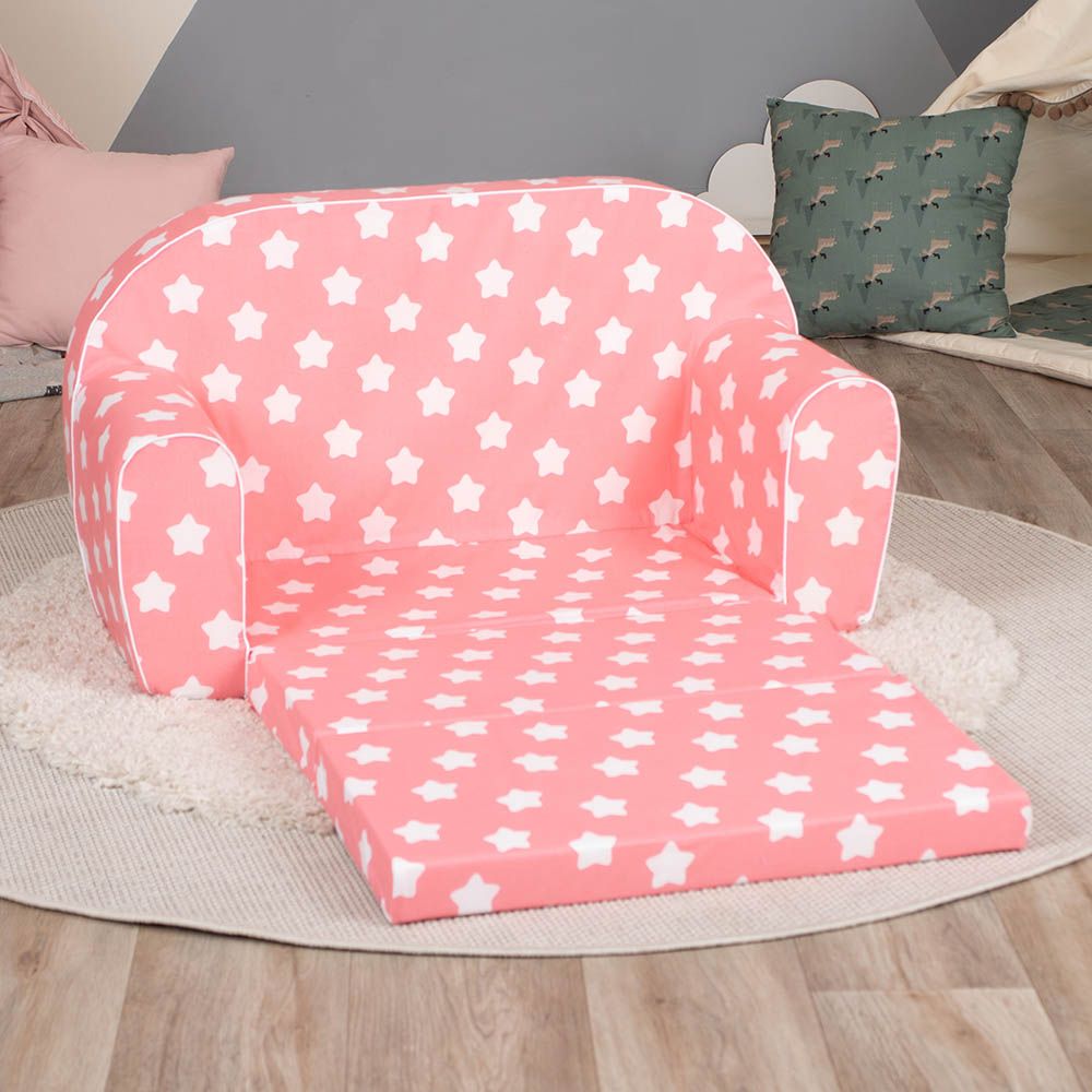 DELSIT - Sofa Bed Pink With Stars - Pink