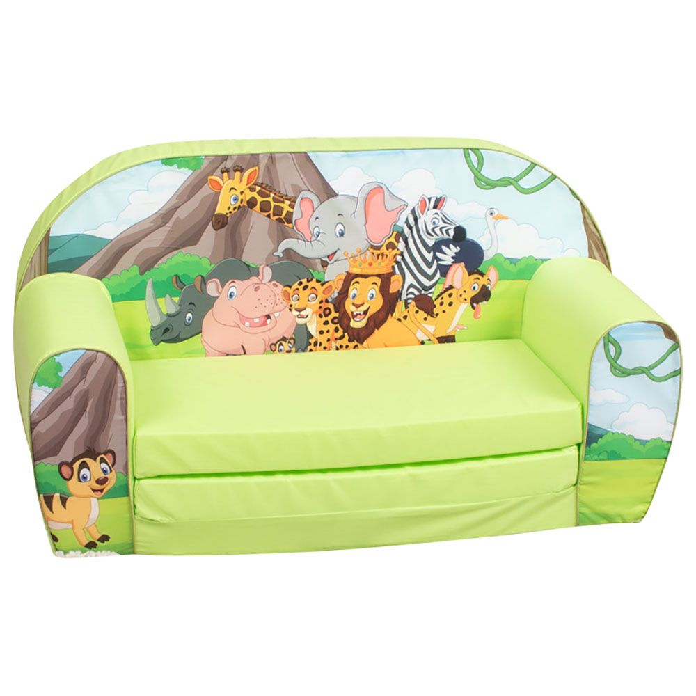 Delsit - Sofa Bed Wild Animals - Green