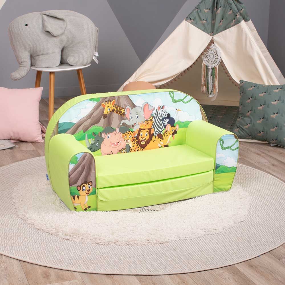 Delsit - Sofa Bed Wild Animals - Green