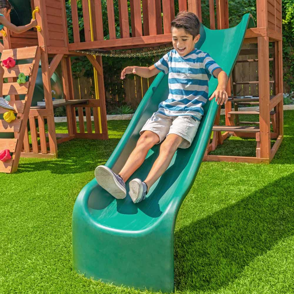 Kidkraft - Boulder Bluff 2-in-1 Wooden Swing Set