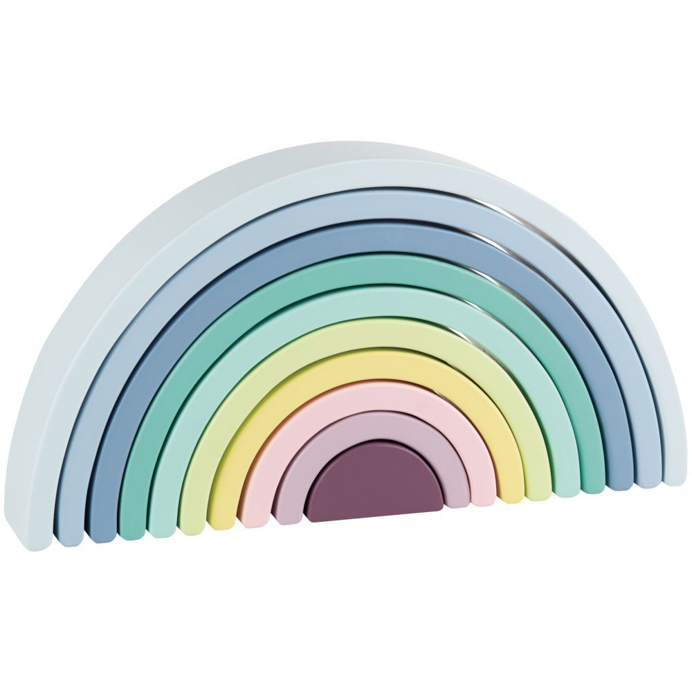 Lelin - Wooden Rainbow Stack - 10pcs