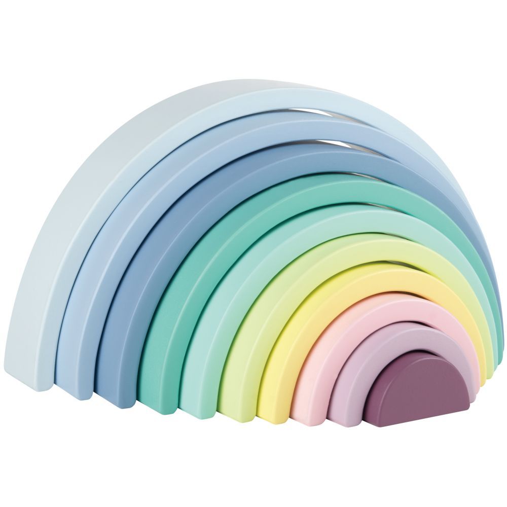 Lelin - Wooden Rainbow Stack - 10pcs