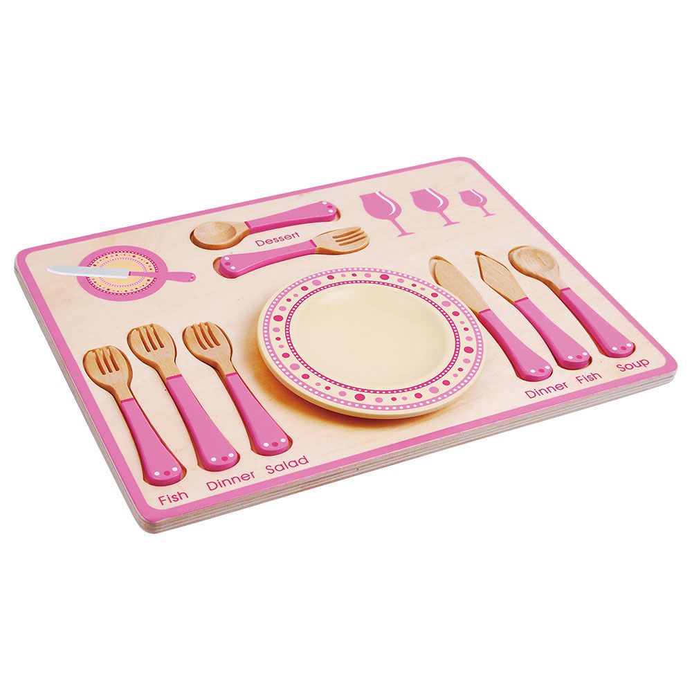 Lelin - Dinner Place Setting - Pink