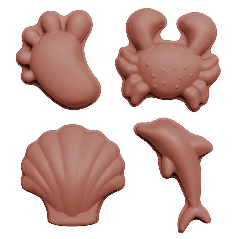 Scrunch - Sand & Bath Moulds 4pcs - Rust