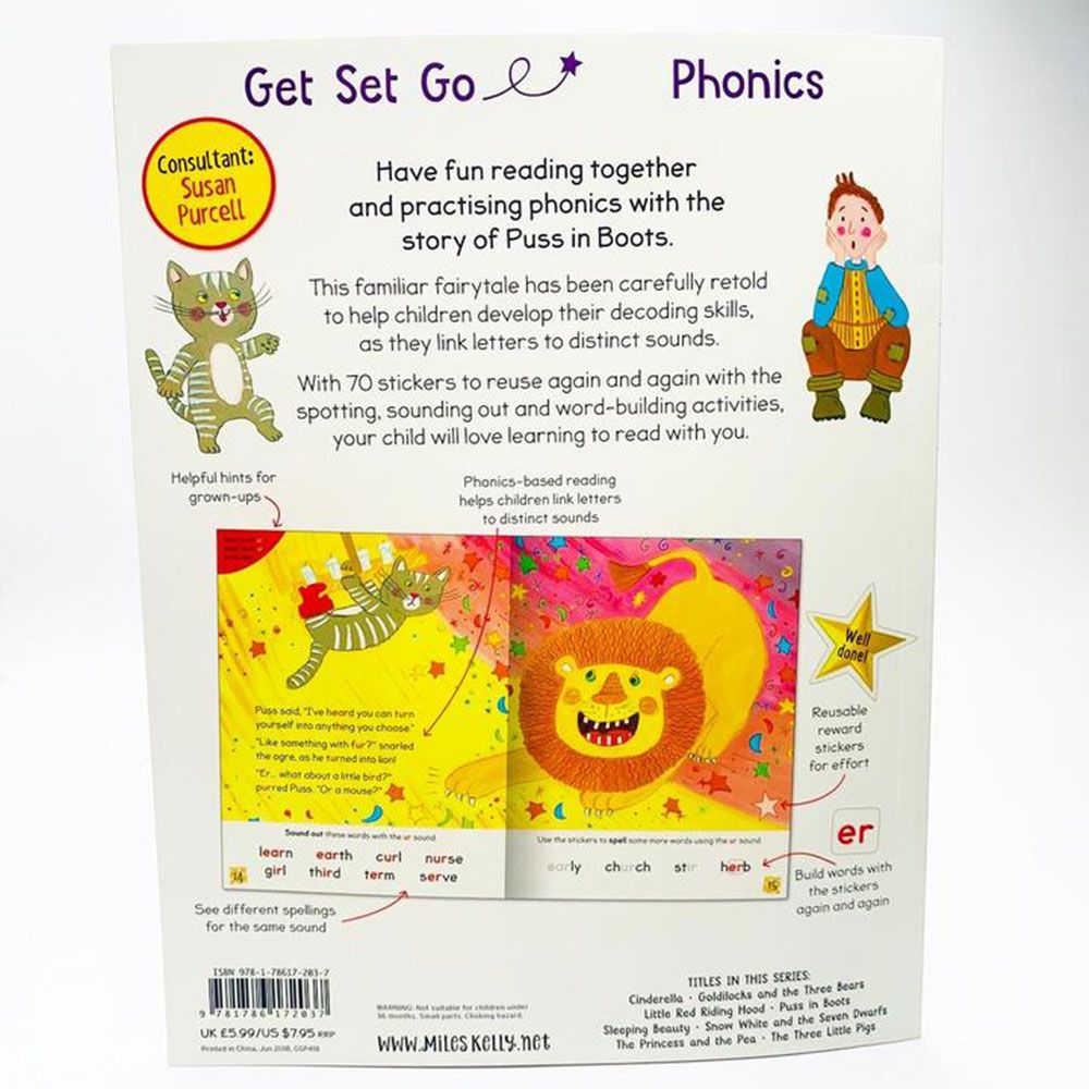 Learn-To-Read Get Set Go Phonics Puss in Boots