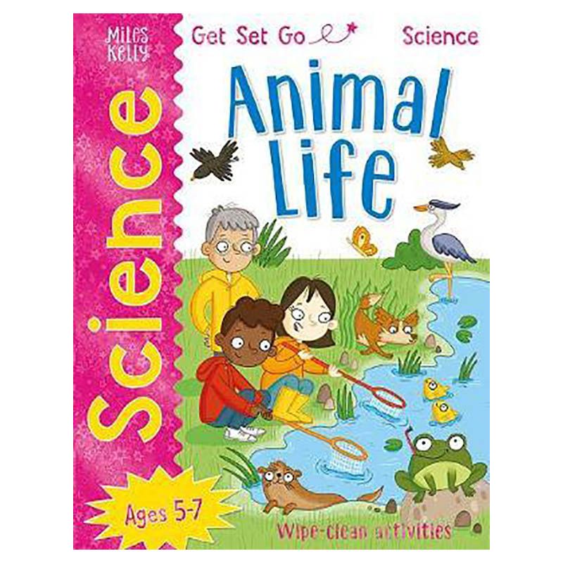 كتاب الأنشطة Get Set Go Science Animal Life Wipe Clean