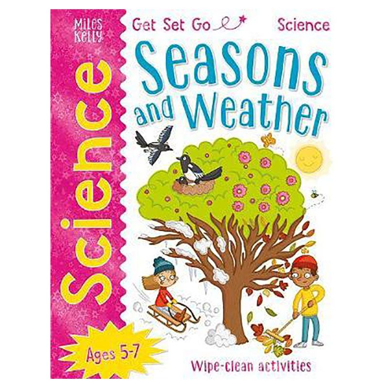 كتاب الأنشطة Wipe Clean Activities Get Set Go Science, Seasons & Weather