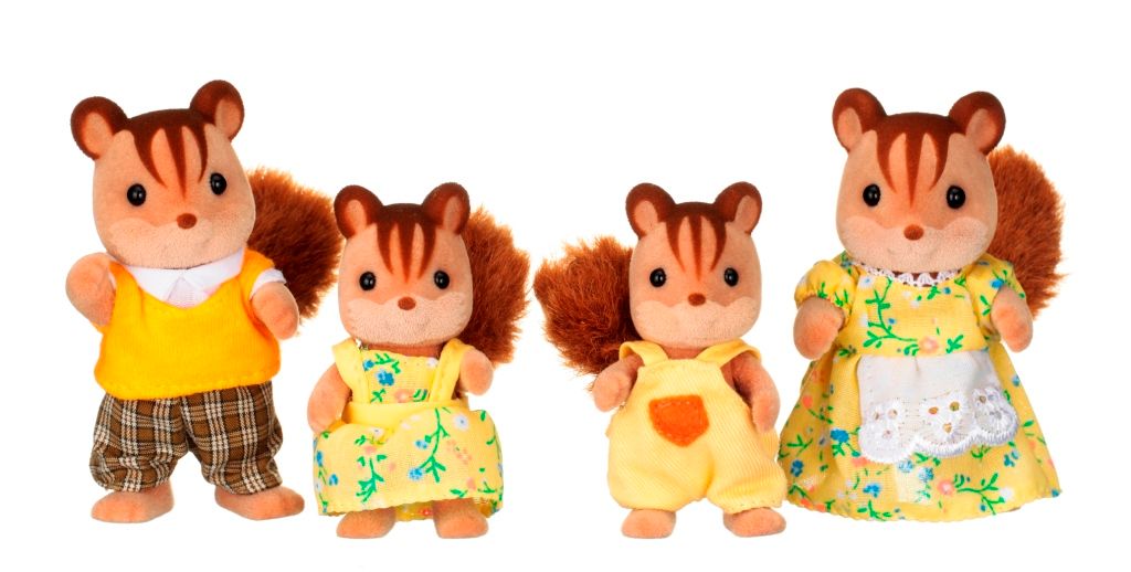 Sylvanian Families Walnut Squirrel Family