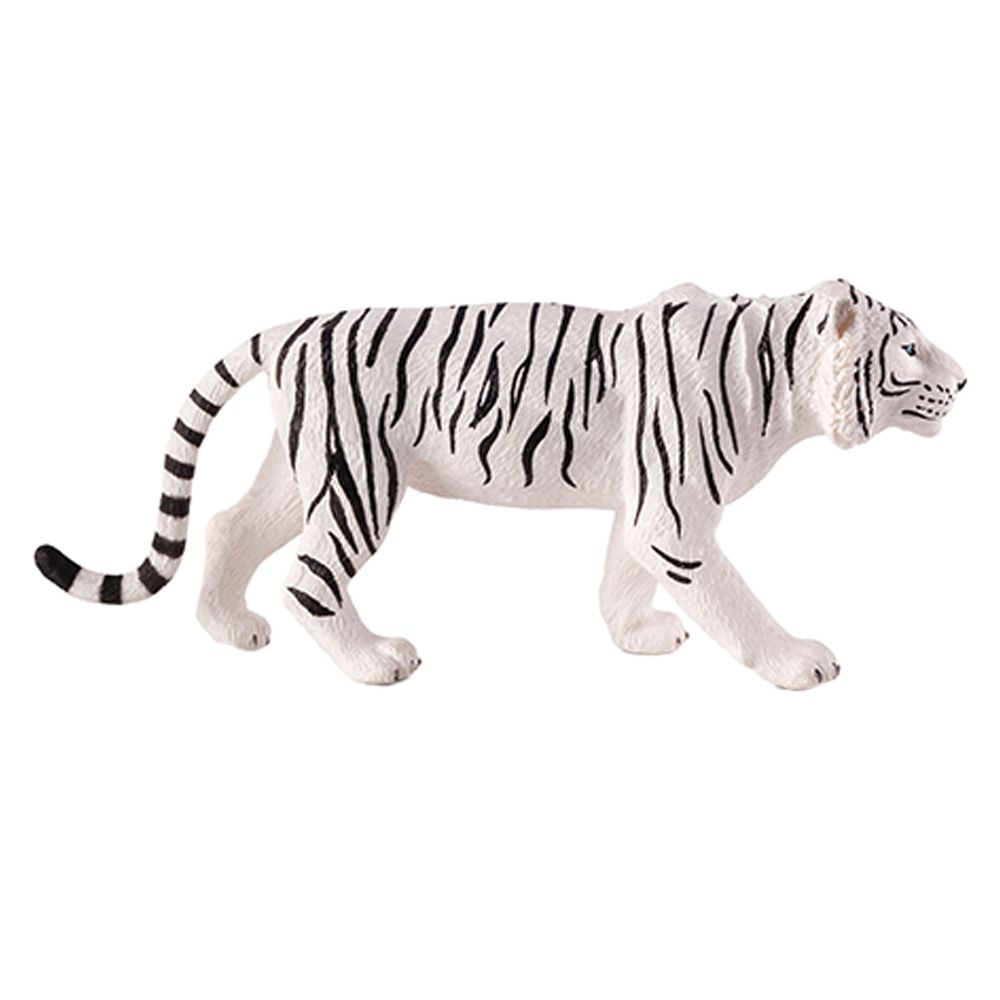 Animal Planet - Mojo Tiger Toy Figure - Black & White