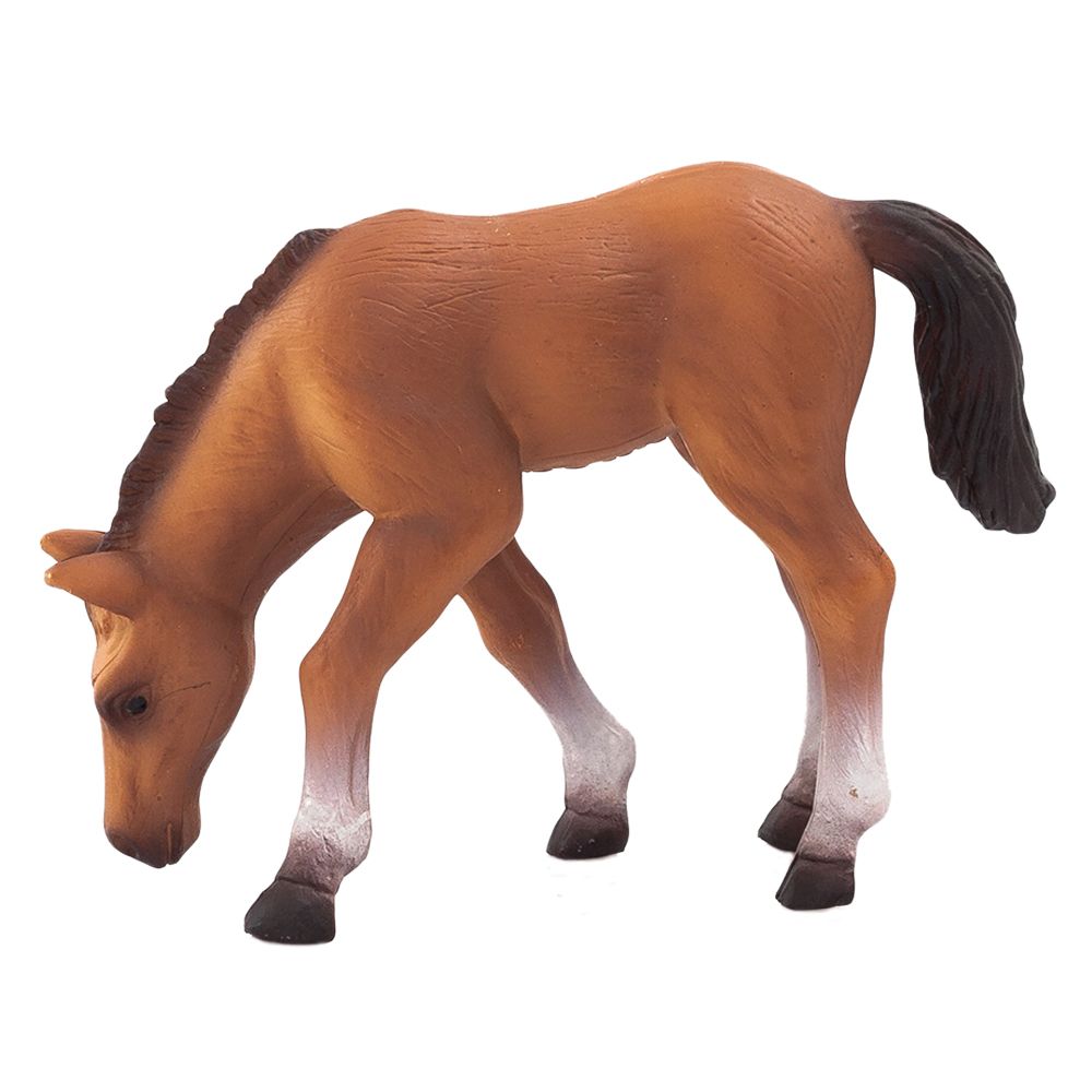 Animal Planet - Mojo Arabian Foal Eating Toy Figure - Brown