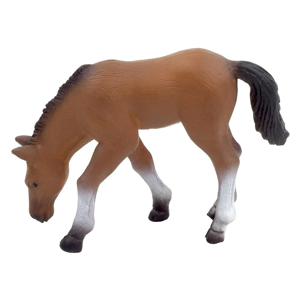 Animal Planet - Mojo Arabian Foal Eating Toy Figure - Brown