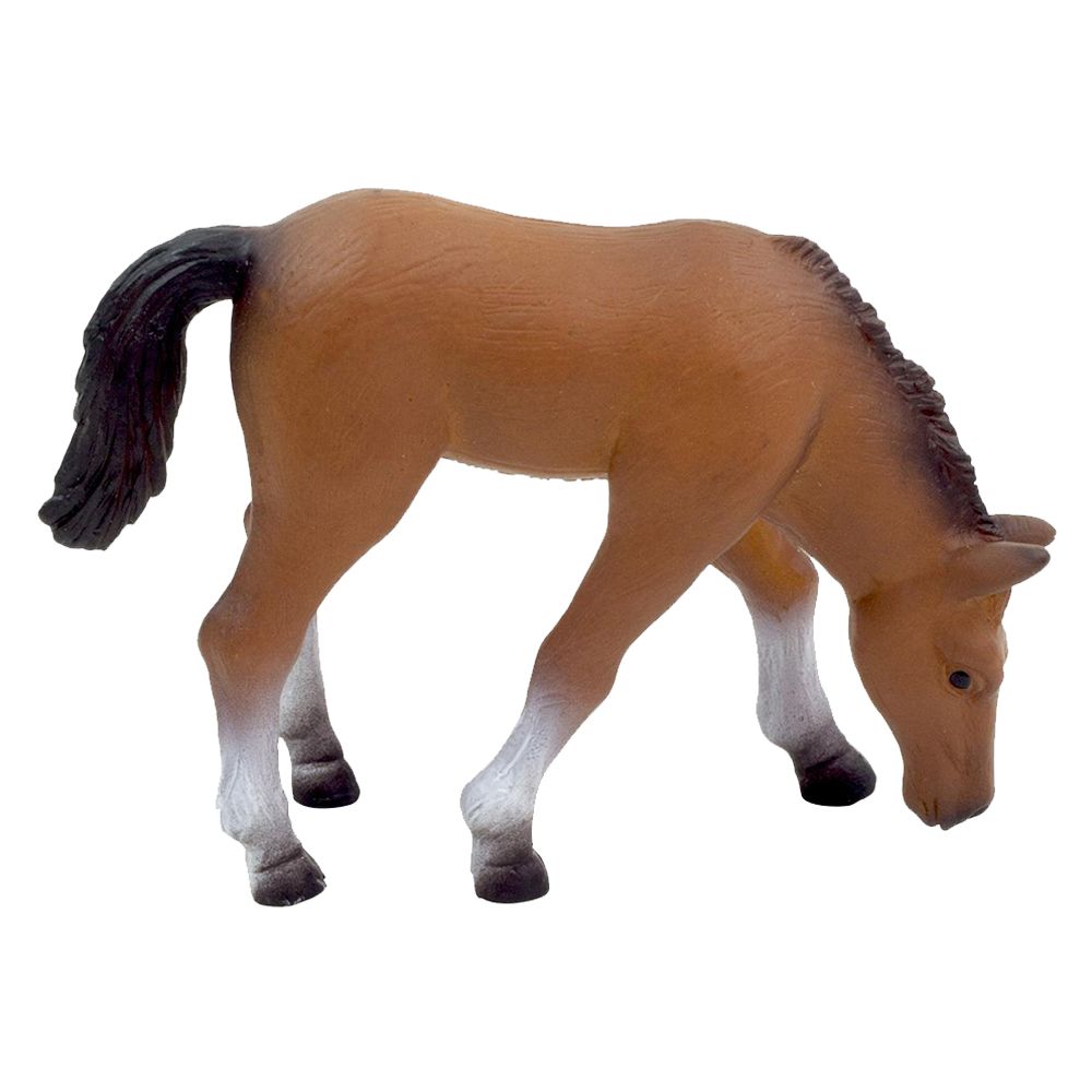 Animal Planet - Mojo Arabian Foal Eating Toy Figure - Brown