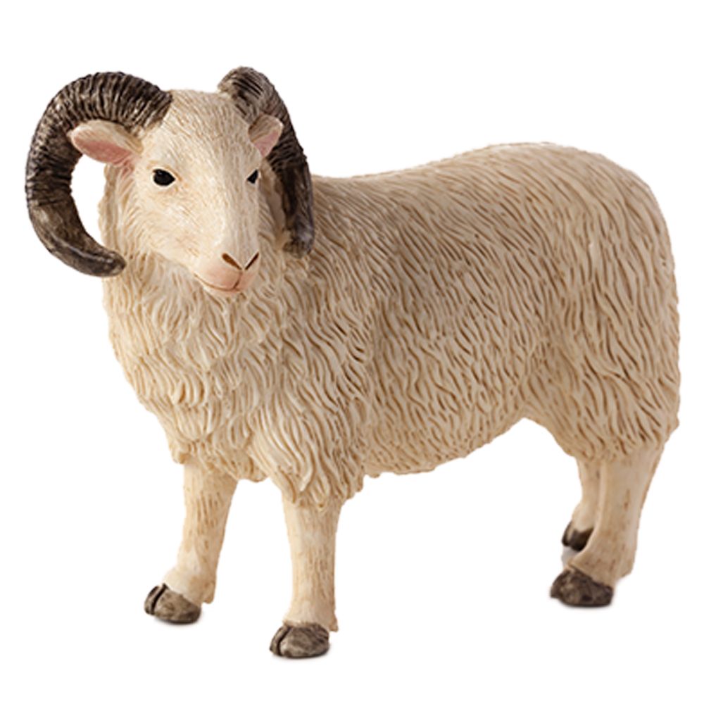 Animal Planet - Mojo Sheep Ram Toy Figure - Cream