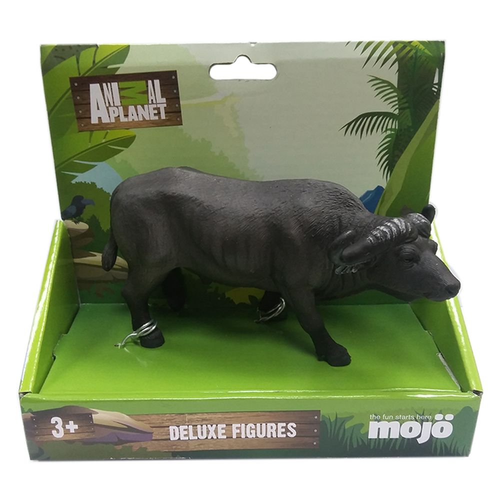 Animal Planet - Mojo Cape Buffalo Toy Figure - Black