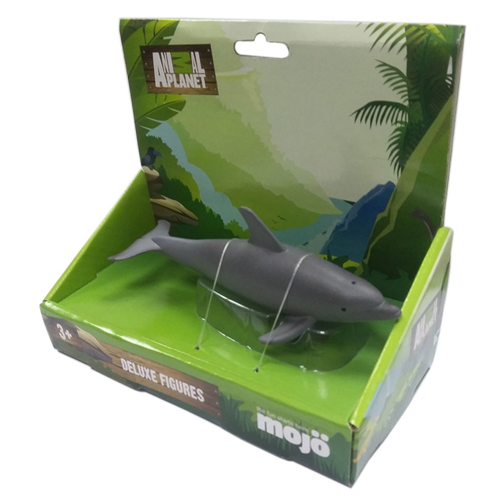 Animal Planet - Mojo Bottle Nose Dolphin Toy Figure - Black