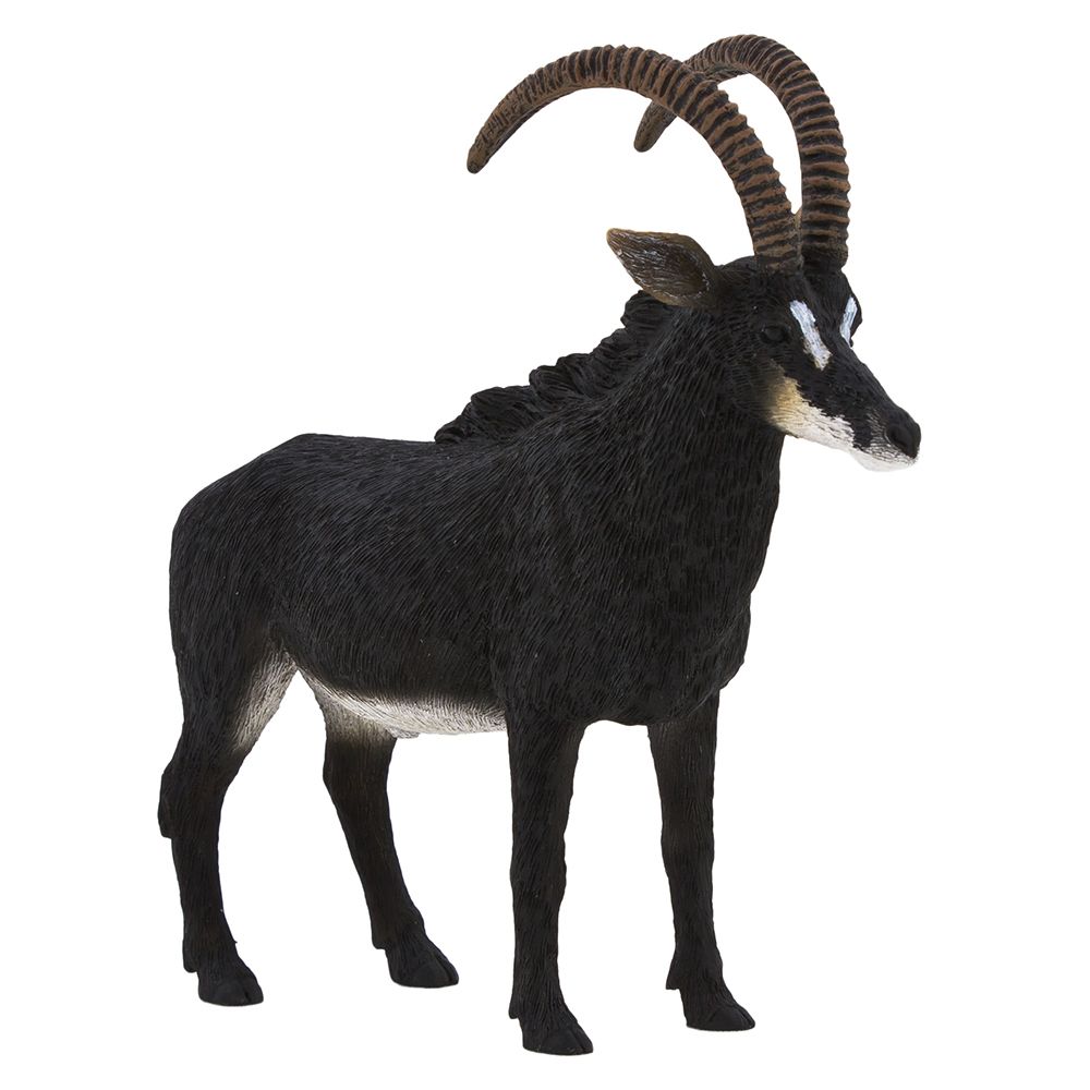 Animal Planet - Mojo Sable Antelope Toy Figure - Black