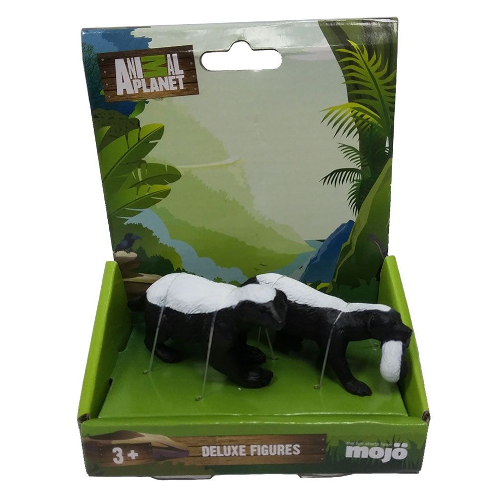 Animal Planet - Mojo Honey Badger Female with Cub - Black