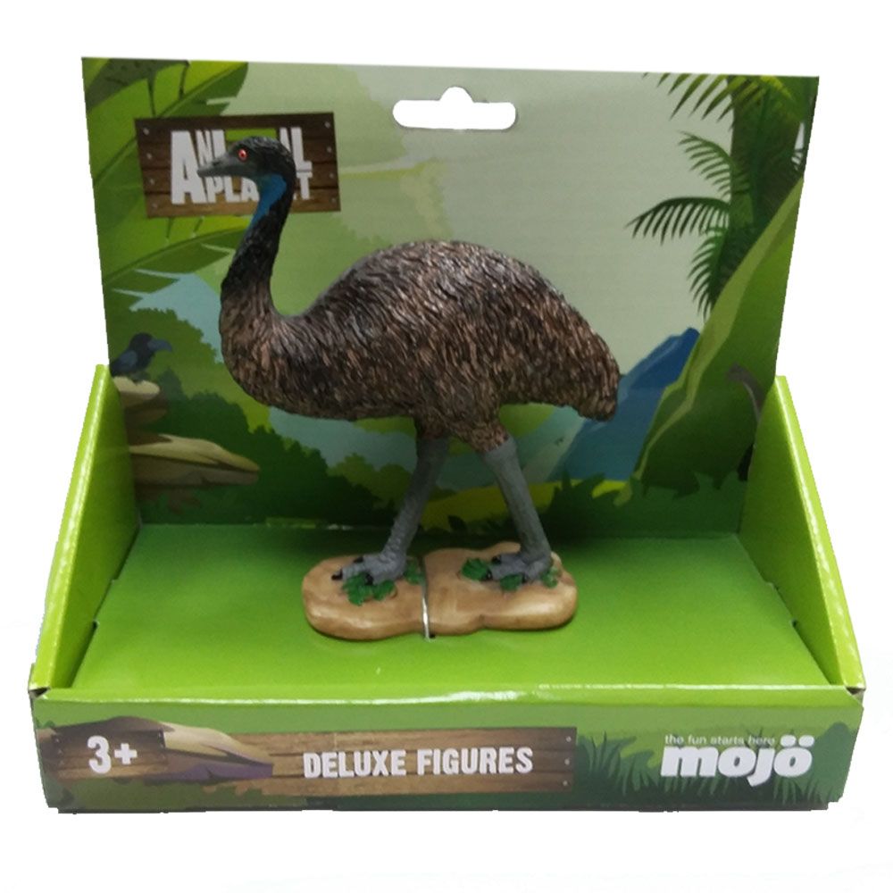 Animal Planet - Mojo Emu Toy Figure - Dark Brown