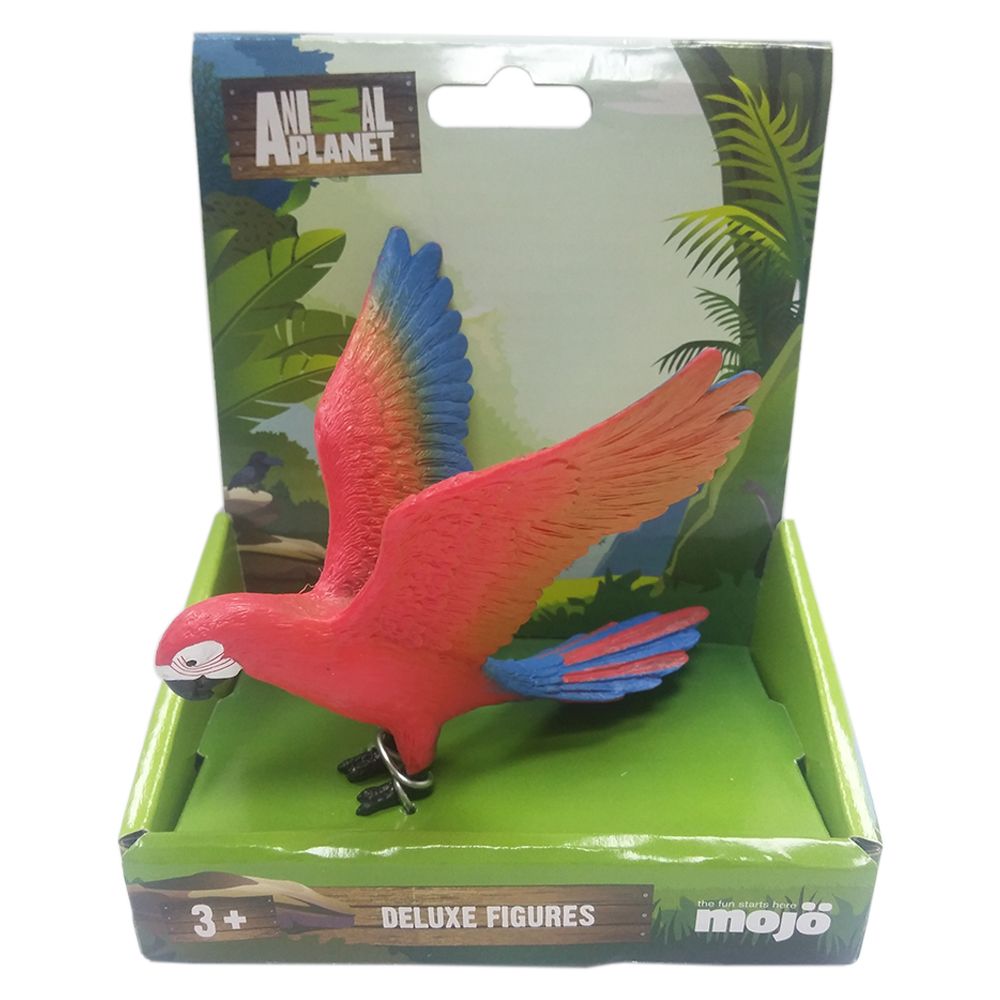 Animal Planet - Mojo Parrot Toy Figure - Red