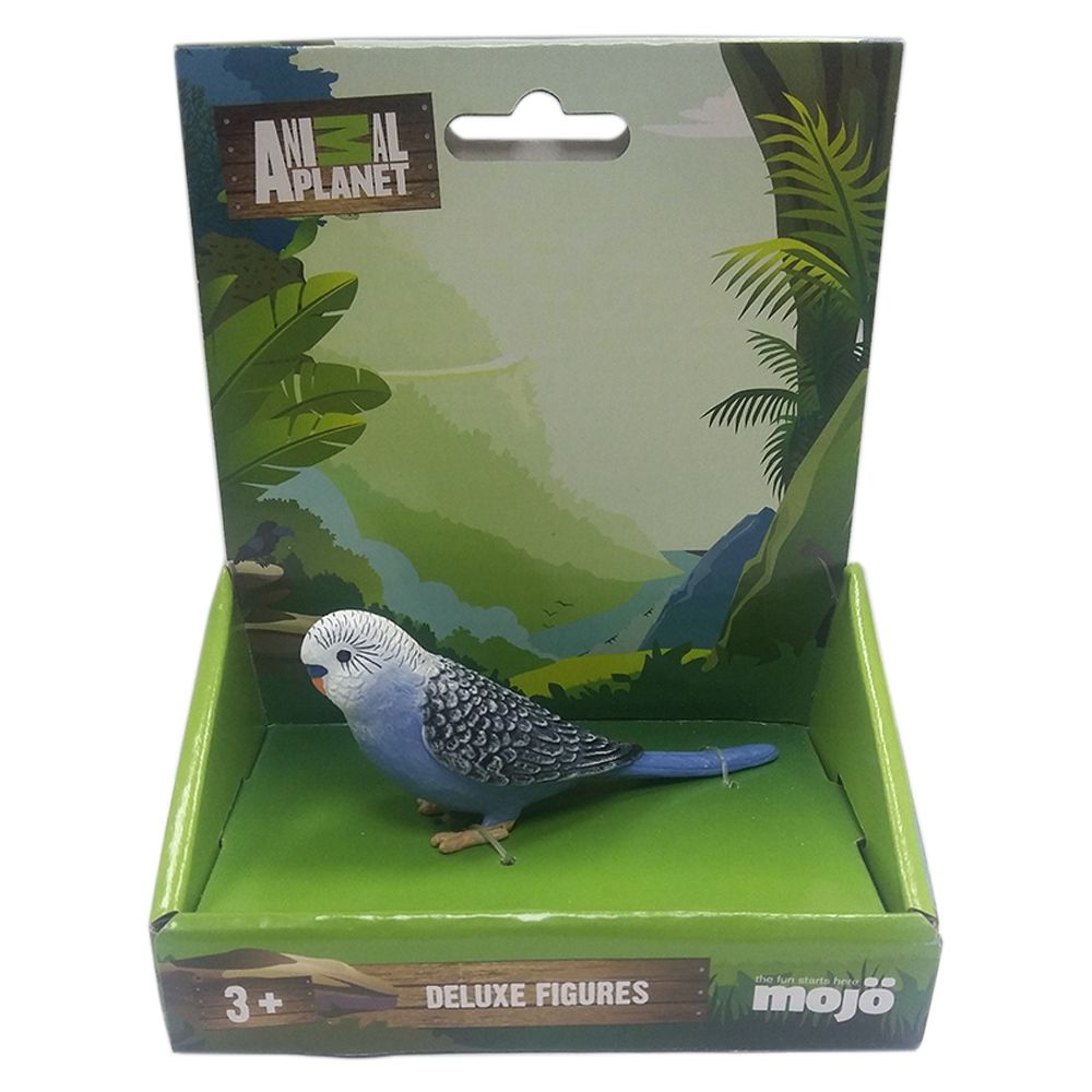 Animal Planet - Mojo Budgerigar Toy Figure - Blue