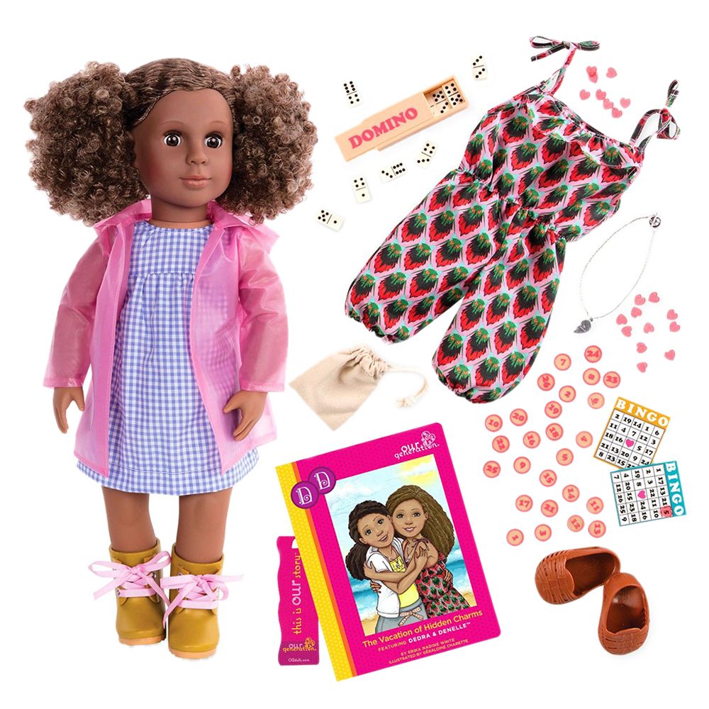 Our Generation - Deluxe Twin Doll Denelle With Book