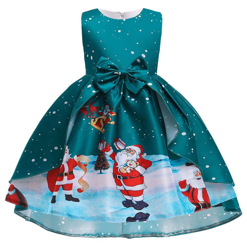 D'Daniela - Christmas Printed Dress - Green