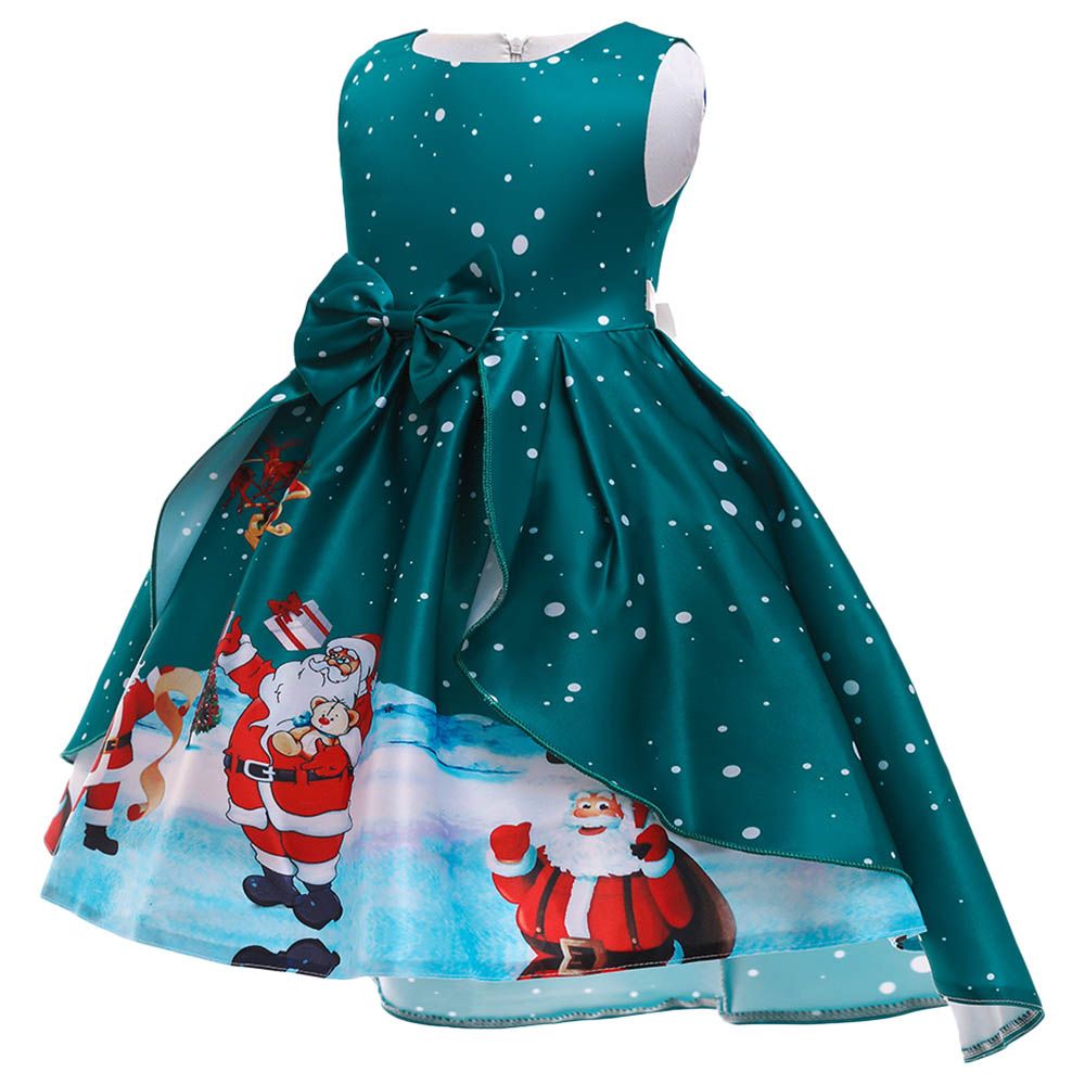 D'Daniela - Christmas Printed Dress - Green