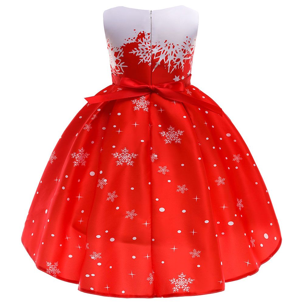 D'Daniela - Christmas Printed Dress - Red