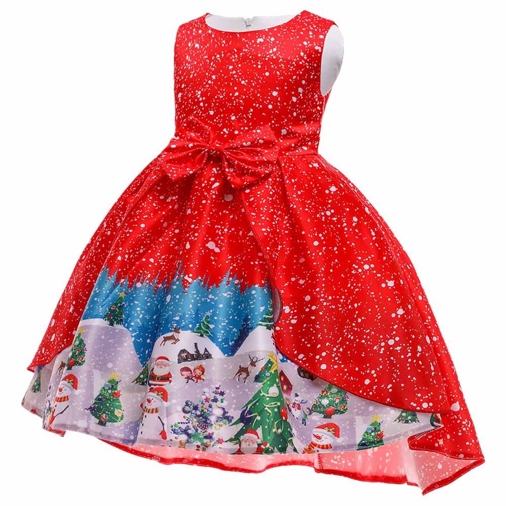 D'Daniela - Santa Printed Dress - Red