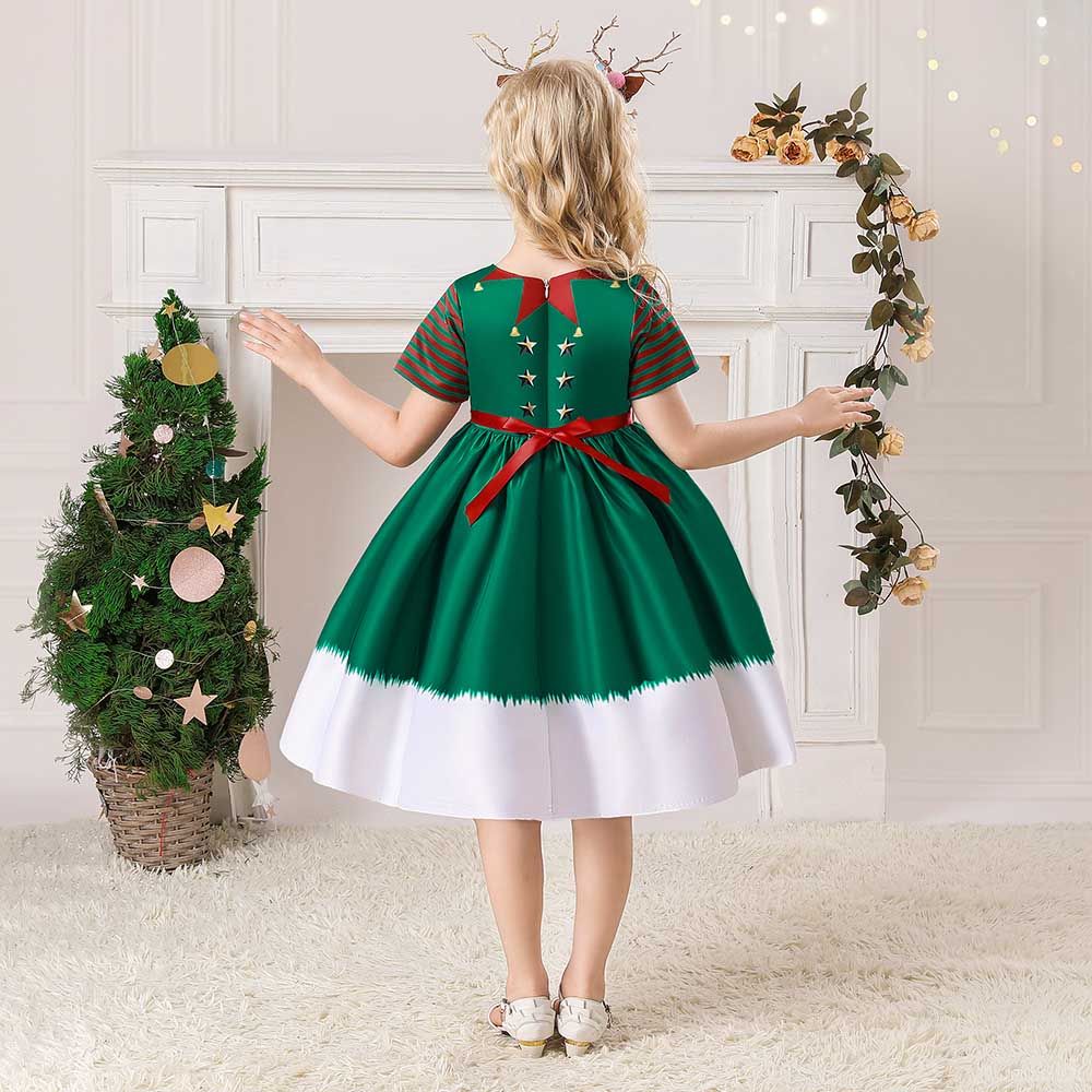 D'Daniela - Xmas Elf Costume Dress - Green