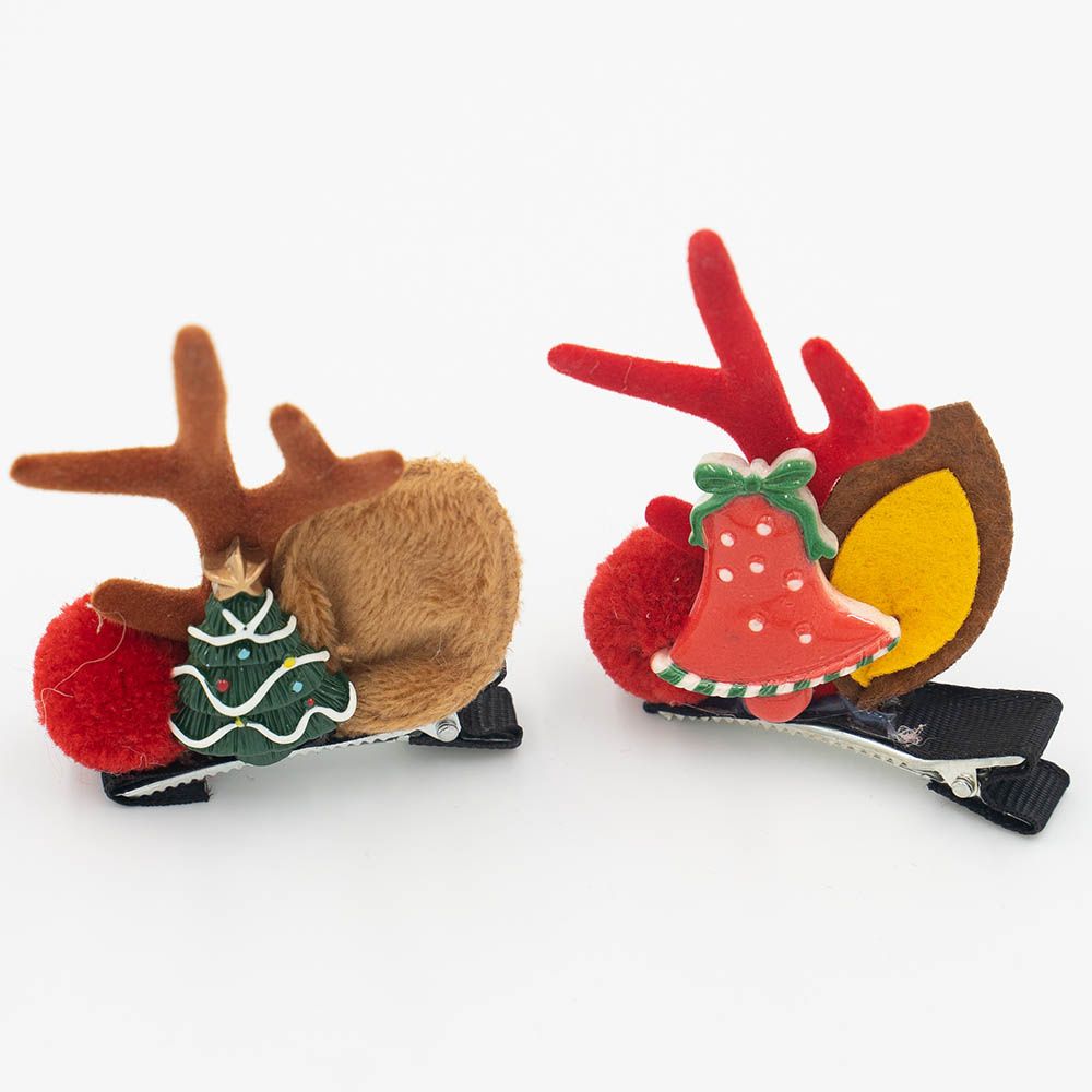 D' Daniela - 3pc-Set Xmas Antlers Ears Hair Clip