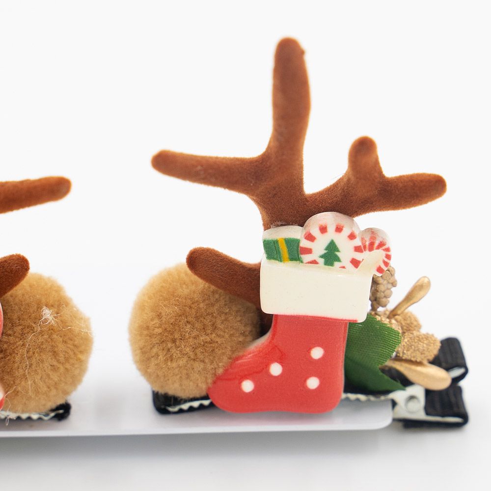 D' Daniela - 3pc-Set Xmas Antlers Ears Hair Clip