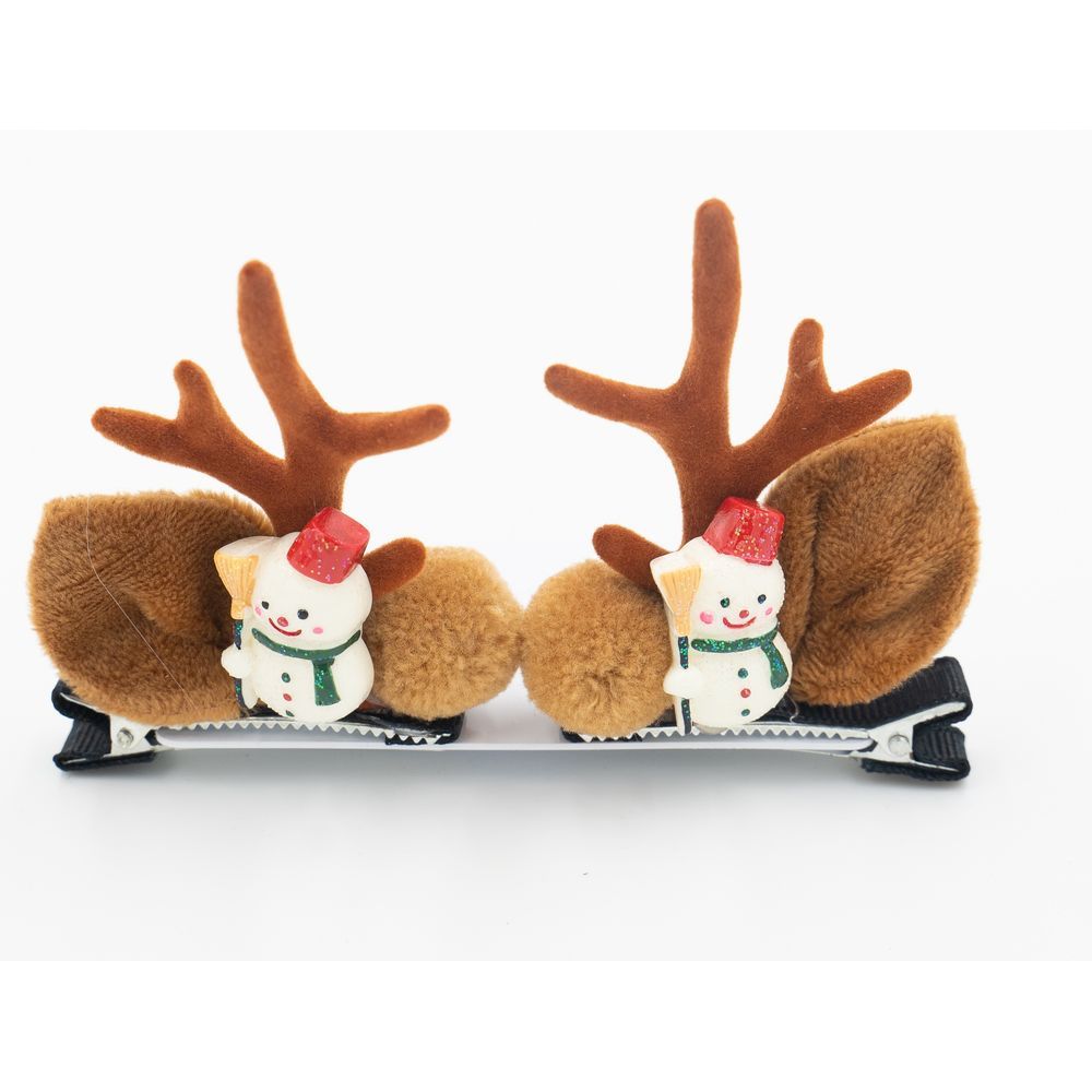 D' Daniela - 2pc-Set Xmas Antlers Ears Hair Clip