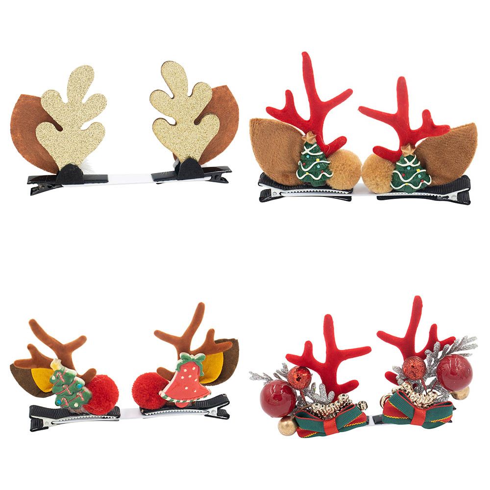 D' Daniela - 4pc-Set Antlers Ears Hair Clip