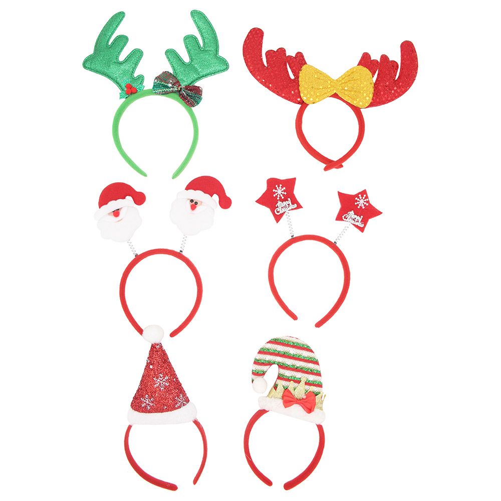 D' Daniela - 16pc-Set Xmas Reindeer Headwear