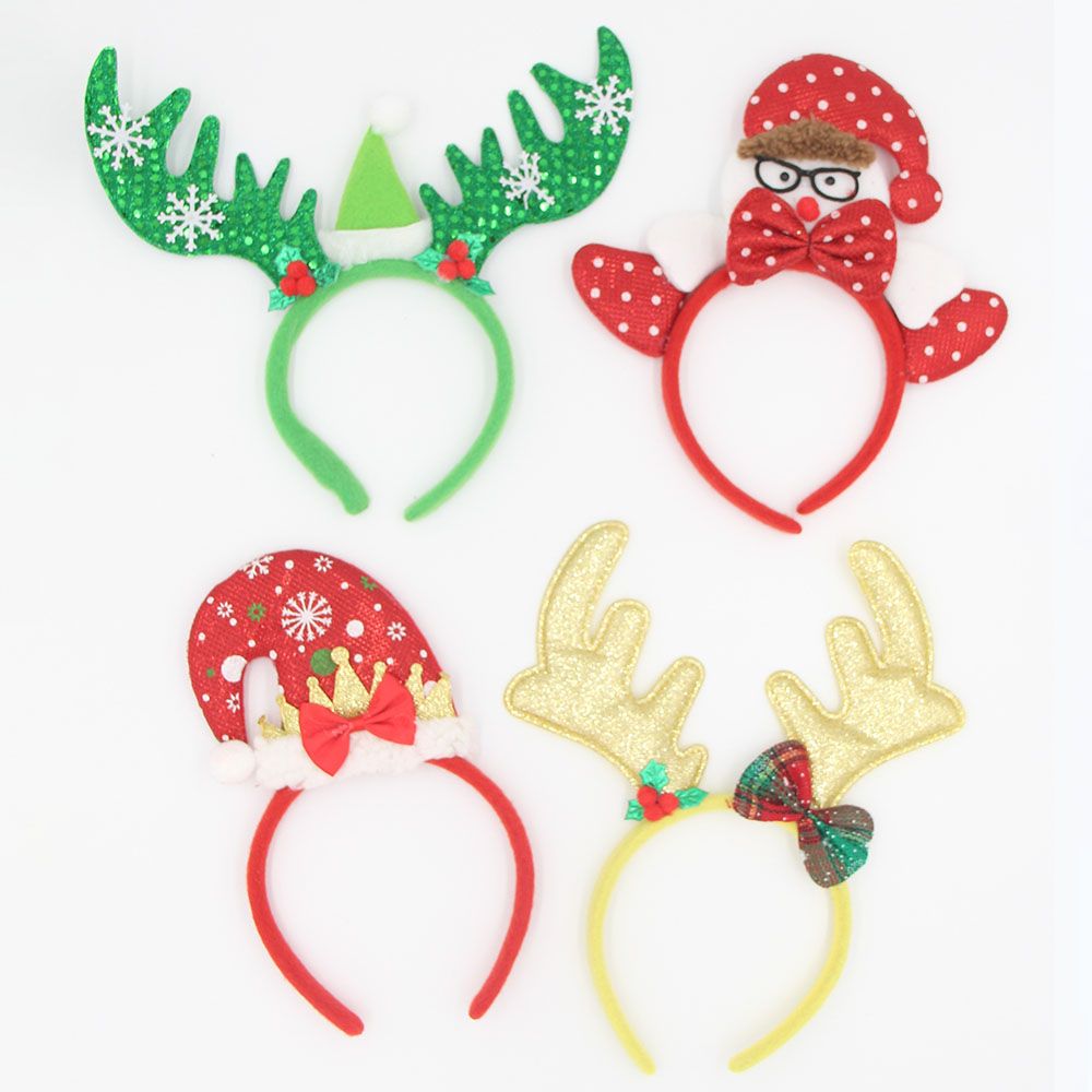 D' Daniela - 16pc-Set Xmas Reindeer Headwear