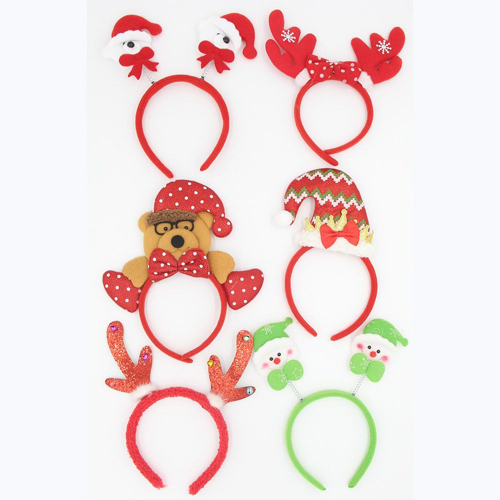 D' Daniela - 16pc-Set Xmas Reindeer Headwear