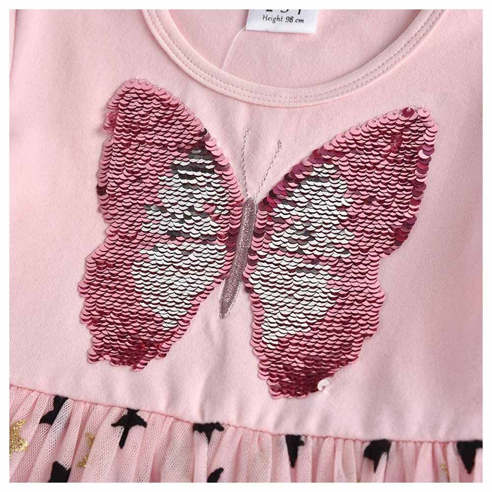 D' Daniela - Butterfly & Stars Dress - Pink