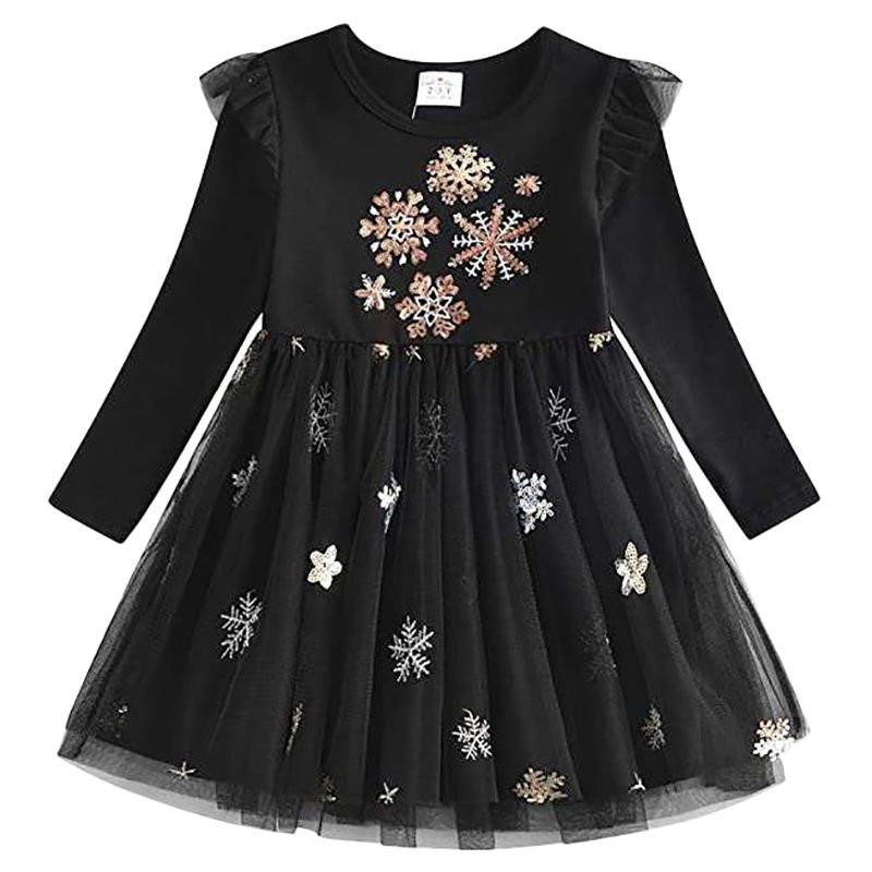 D' Daniela - Snowflake Tutu Dress - Black