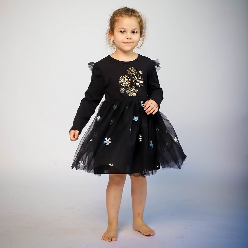 D' Daniela - Snowflake Tutu Dress - Black