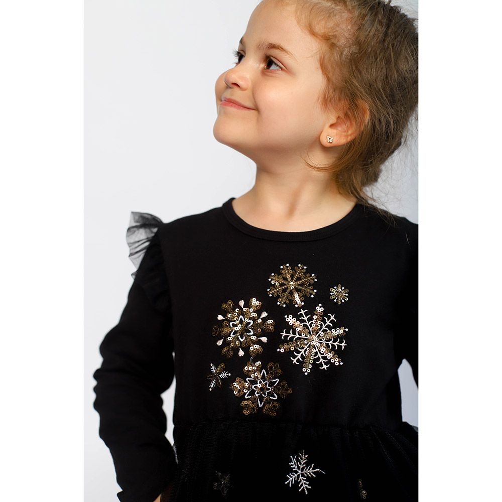 D' Daniela - Snowflake Tutu Dress - Black