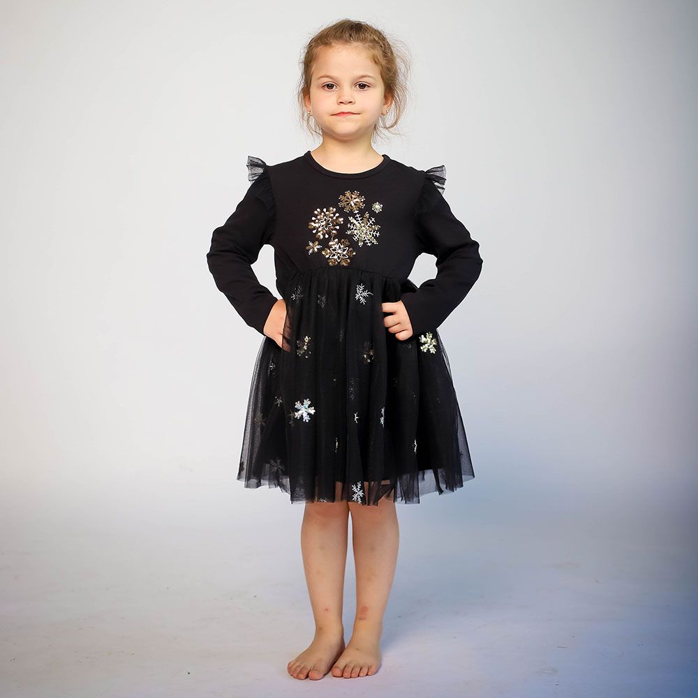 D' Daniela - Snowflake Tutu Dress - Black